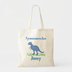 Totot för blåtttecknadDinosaur hänger lös Tygkasse
