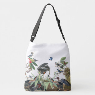 Totot för Collage för det HeronfågelAudubon Axelväska