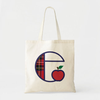 Totot för den lärareApple monogramen hänger lös Tygkasse