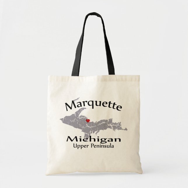 Totot för design för Marquette Michigan Tygkasse (Framsidan)
