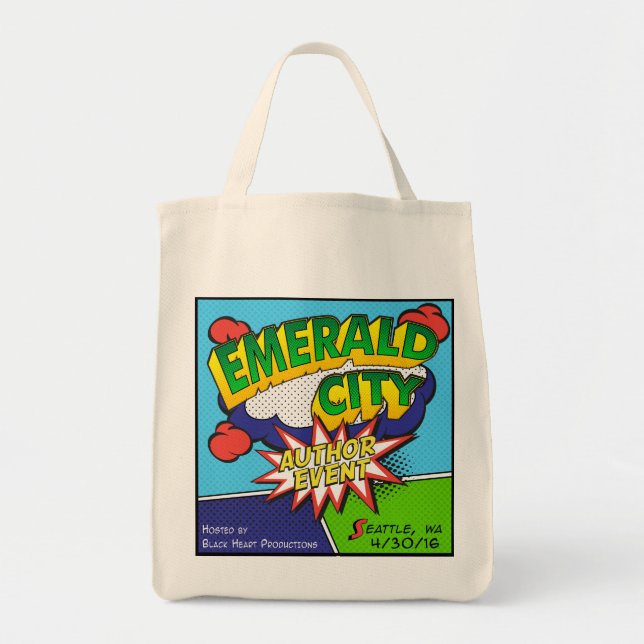 Totot för händelse för smaragdstadsförfattare tygkasse (Framsidan)