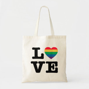 Totot för kärlekhjärtapride hänger lös tygkasse