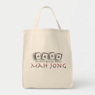 Totot för Mah Jongg hänger lös Tygkasse