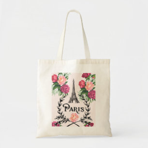 Totot för Paris vintagerosa ros hänger lös Tygkasse
