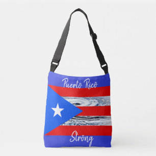 Totot för Puerto Rico flaggaorkan hänger lös Axelväska
