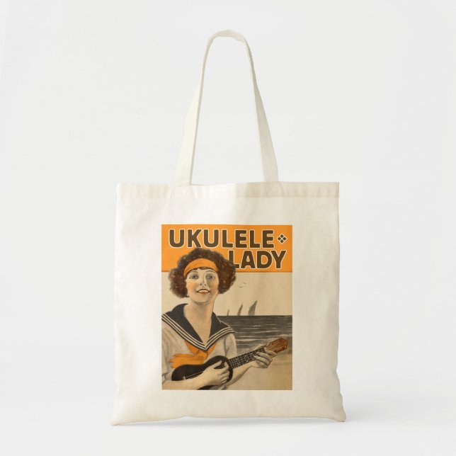 Totot för Ukuleledam #2 hänger lös Tygkasse (Framsidan)