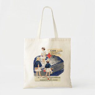 Totot för vintageamerikanRöda kor hänger lös Tygkasse