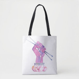 Totot hänger lös för politiskt aktivknitteren tygkasse