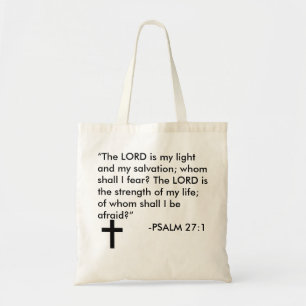 Totot hänger lös Psalm27:1 Tygkasse