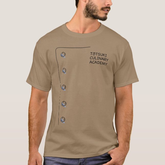 Totsuki Culinary Academy Anime Manga Cosplay Shoku T Shirt (Framsida)