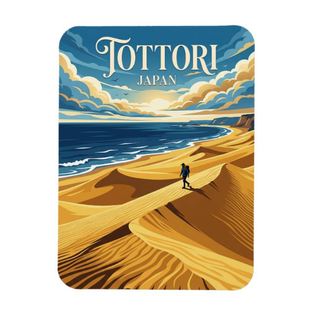 Tottori Sanddyner Japan Magnet (Vertikal)