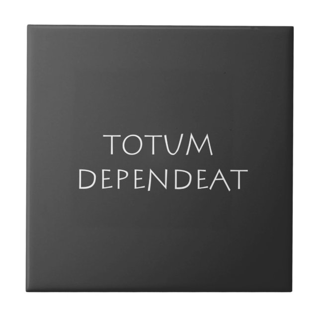 Totum-beroende Kakelplatta (Framsidan)