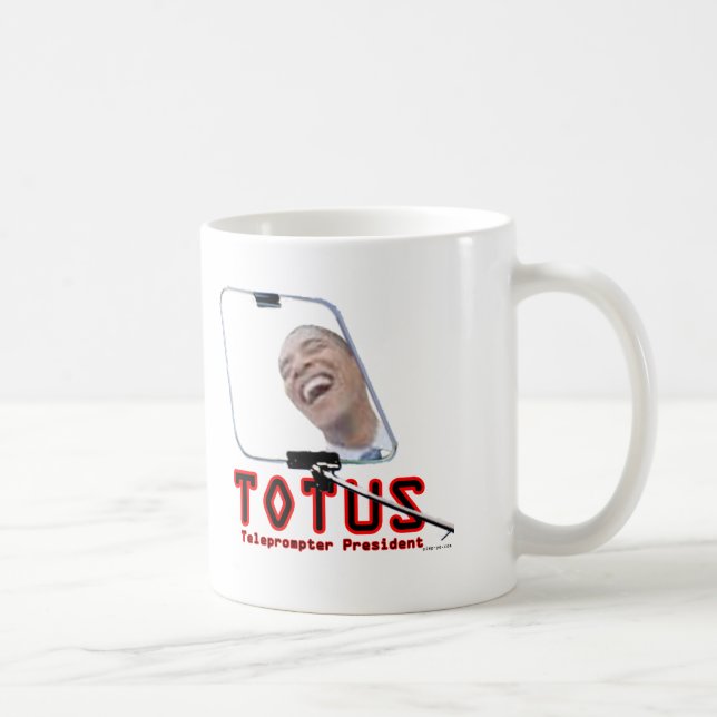 TOTUS - Obama - Teleprompterpresidenten Kaffemugg (Höger)
