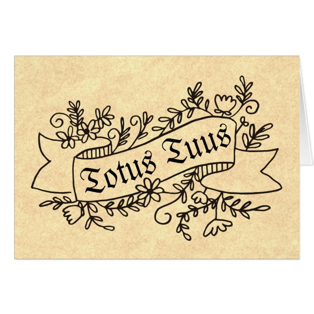 Totus Tuus bönPope St John Paul II Hälsningskort (Framsidan Horizontal)