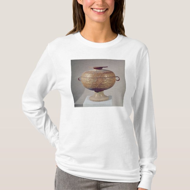 Tou skyttel med en slingra dekoration tee (Framsida)