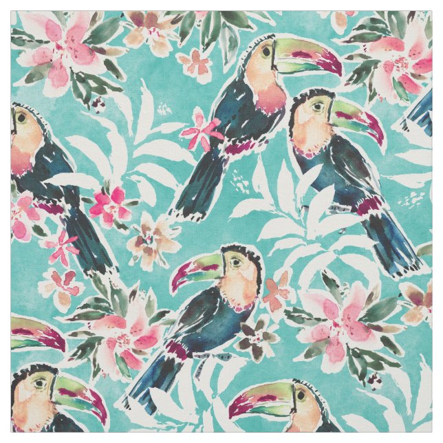 TOUCADISE TOU Lush Tropical Toucans Tyg (Provkarta)