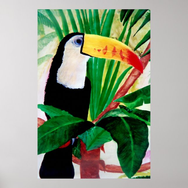 Toucan Amazon Jungle Exotic Wildlife Bird Poster (Framsidan)