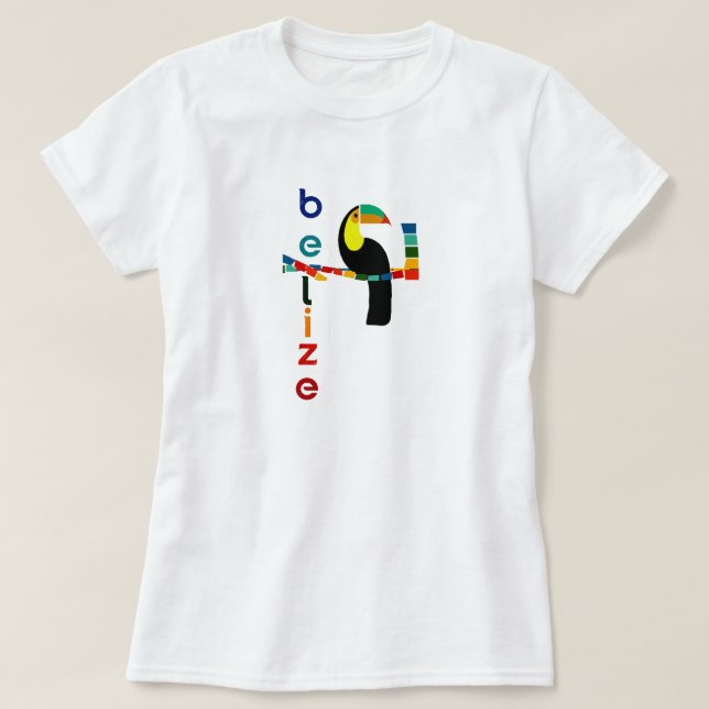 Toucan av Belize T-shirt (Design framsida)