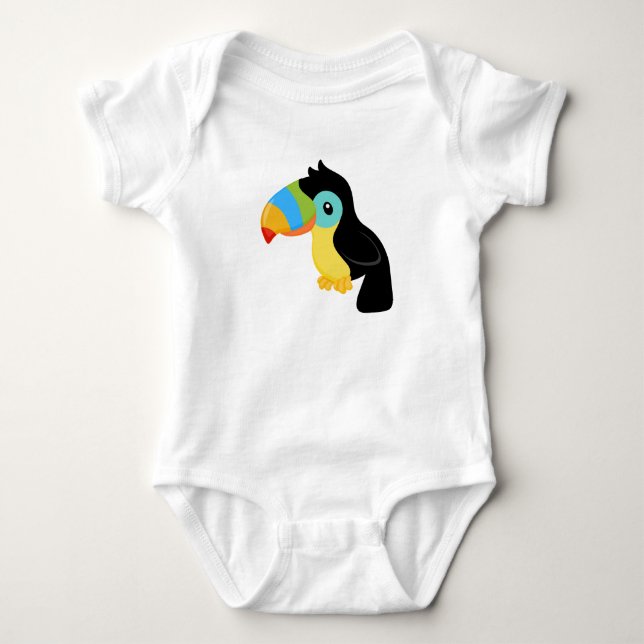 Toucan babyJersey Bodysuit Tee Shirt (Framsida)