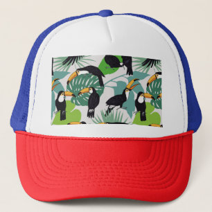 Toucan Bird: Handflatan Löv Mönster Keps