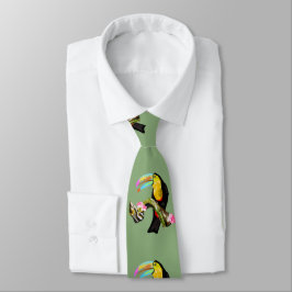 Toucan Bird Neck Tie - Din Färg Slips