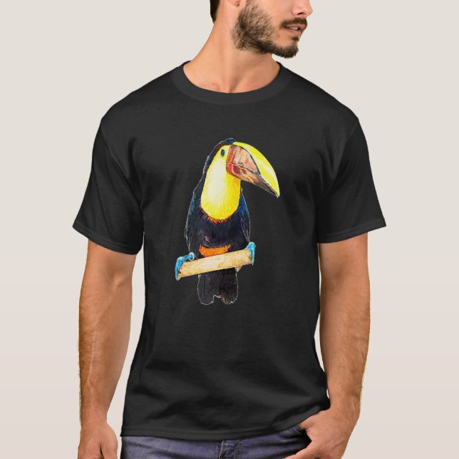 Toucan Bird Novel for Wildlife Nature T Shirt (Framsida)