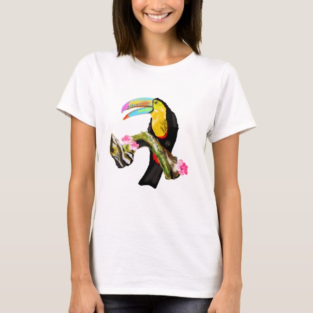 Toucan Bird T-Shirt - Exotic Summer Vacation (Framsida)