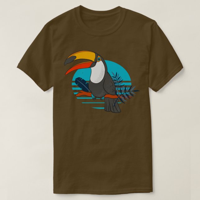 Toucan Bird Tropical Rainforest Animal T Shirt (Design framsida)
