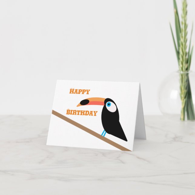 Toucan Birday Card Kort (Framsida)