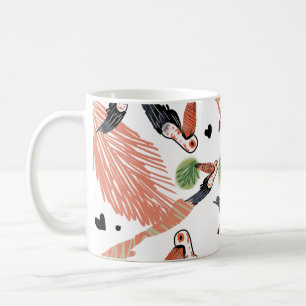 Toucan Birds Summer Tropical Greenery Art Kaffemugg