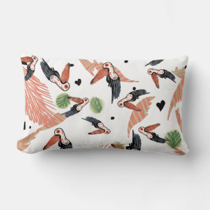 Toucan Birds Summer Tropical Greenery Art Lumbarkudde