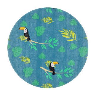 Toucan Blue och Grönt Tropical Rainforest