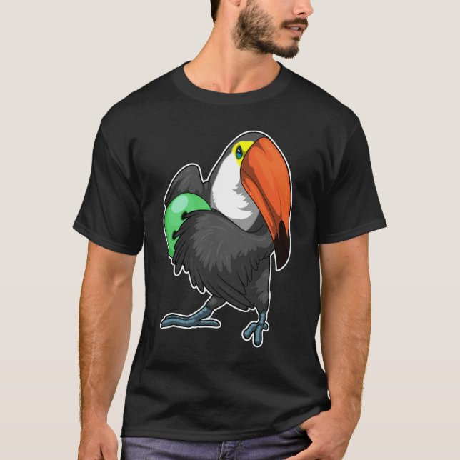 Toucan Bowling Bowling ball T Shirt (Framsida)