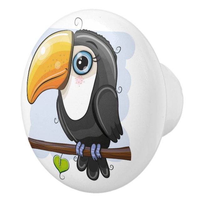 Toucan Ceramic Knob Knopp (Höger)