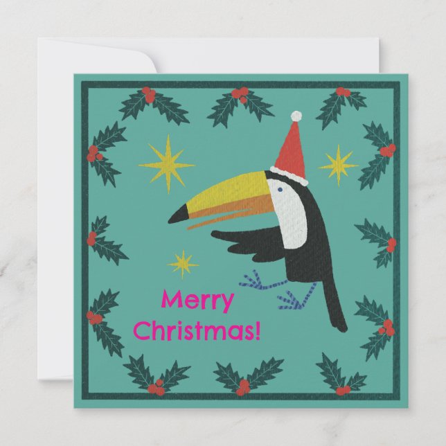 Toucan Christmas Julkort (Framsida)