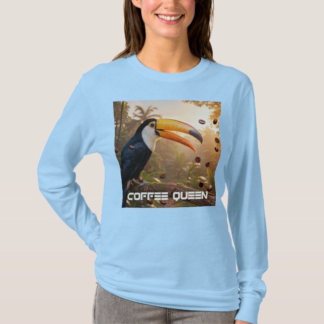 TOUCAN - COFFEE QUEEN T SHIRT (Framsida)