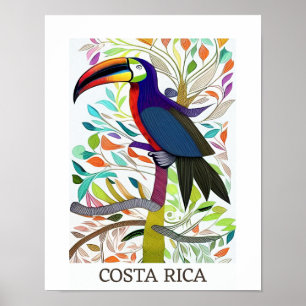 Toucan Costa Rica Design Poster