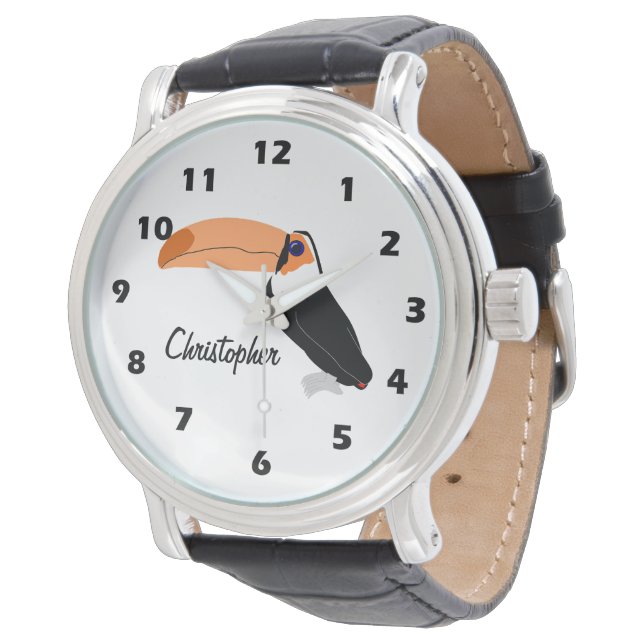 Toucan Design Personlig Armbandsur (Vinklad)