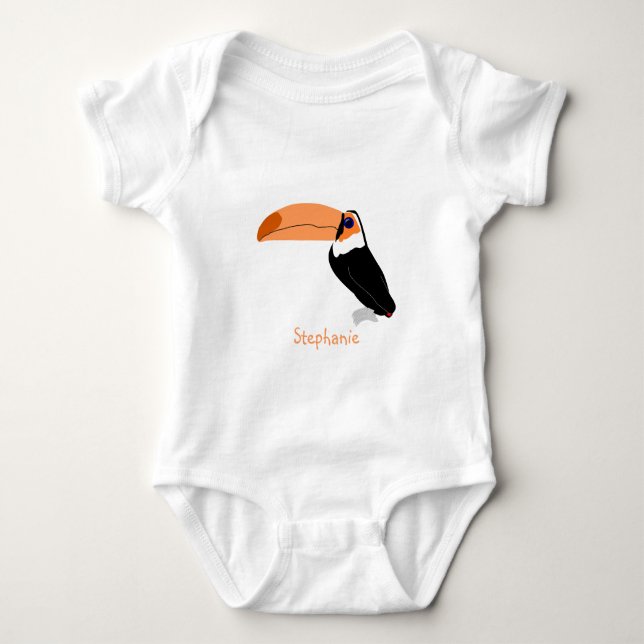 Toucan Design Personlig T Shirt (Framsida)