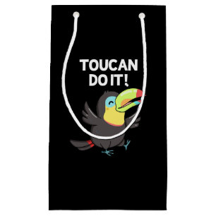Toucan Do It Funny Positive Bird Pun Mörk BG