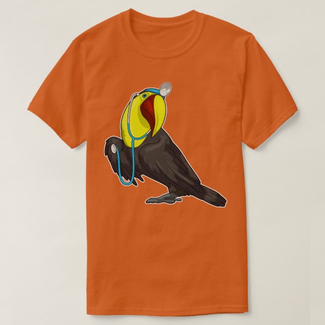 Toucan Doktor Stethoscope T Shirt (Design framsida)