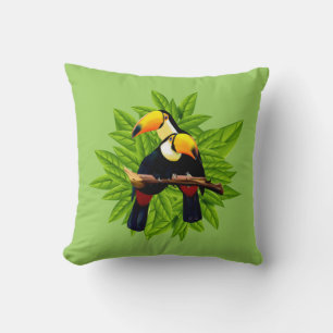 Toucan Duo Grönt Kudde