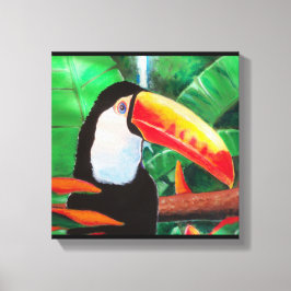Toucan Exotic Wildlife Bird Wrapped Canvas Art