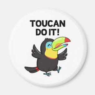 Toucan gör det bra att uppmuntra Bird Pun Magnet