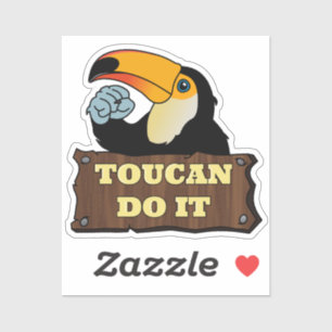 Toucan gör det klistermärken