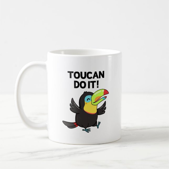 Toucan gör det på ett lustigt sätt kaffemugg (Vänster)