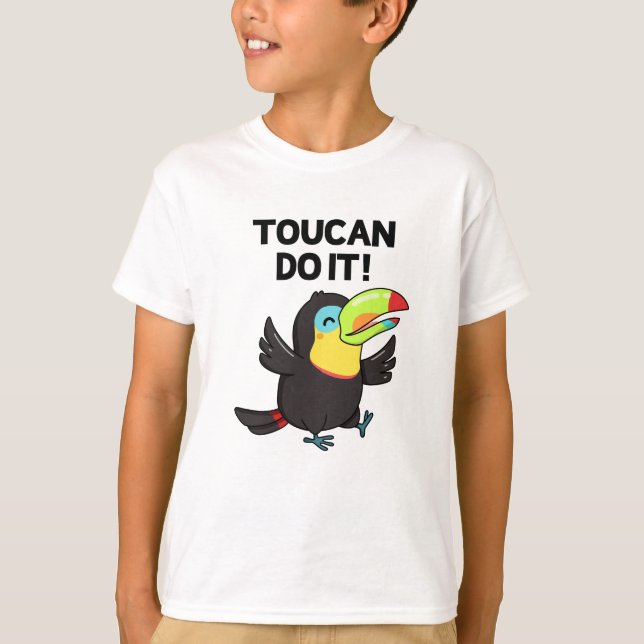 Toucan gör det på ett lustigt sätt t shirt (Framsida)