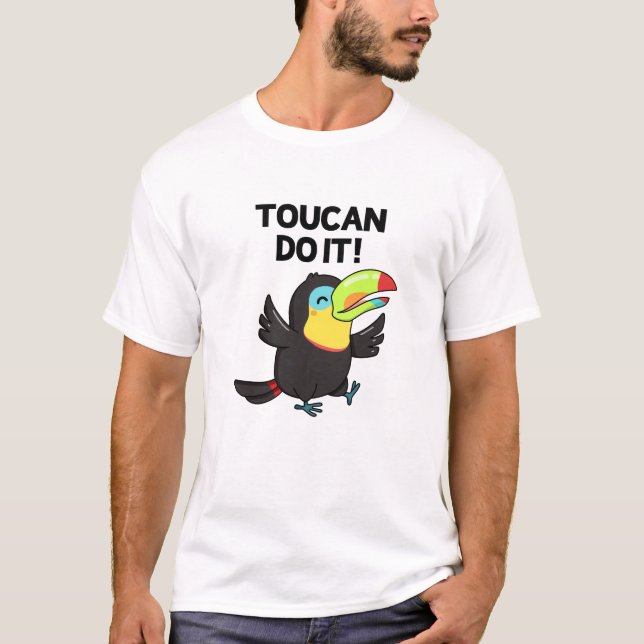 Toucan gör det på ett lustigt sätt t shirt (Framsida)