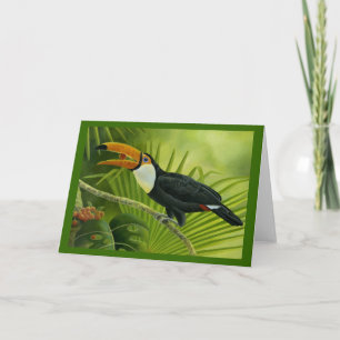 Toucan hälsningkort kort