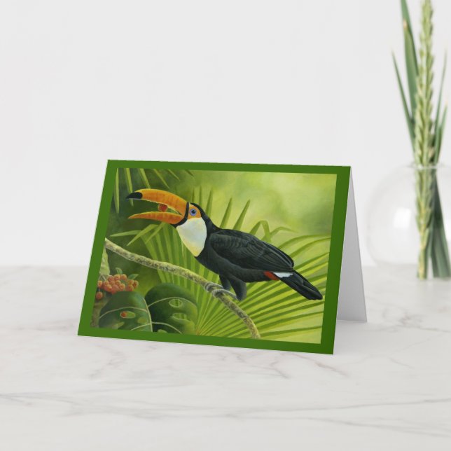 Toucan hälsningkort kort (Framsida)